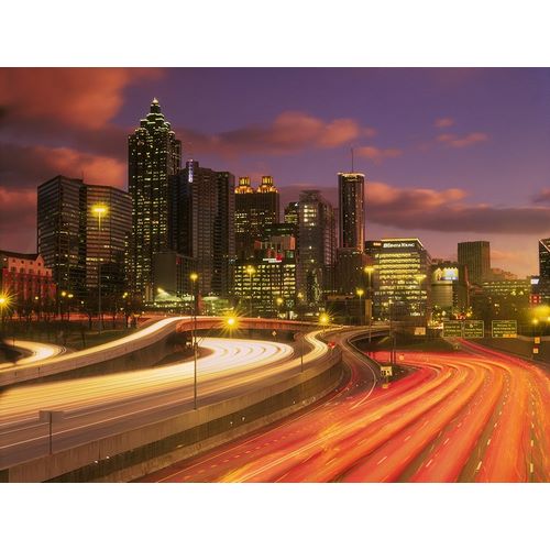 Atlanta-Georgia skyline at dusk
